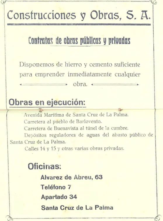Programa Bajada de La Virgen, 1945.